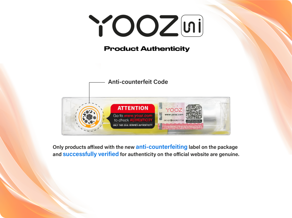 Product authenticity popup